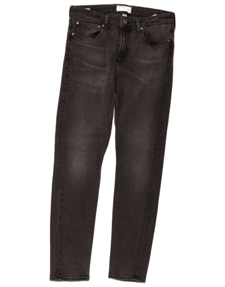 Blugi slim pentru bărbați Calvin Klein W33 L32 bumbac gri