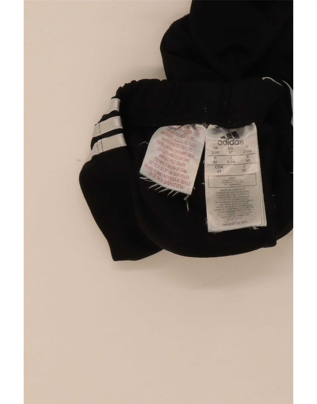 Pantaloni de trening Adidas baieti Joggeri 2-3 ani poliester negru