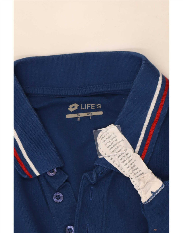 Tricou polo pentru bărbați Lotto, mare, albastru