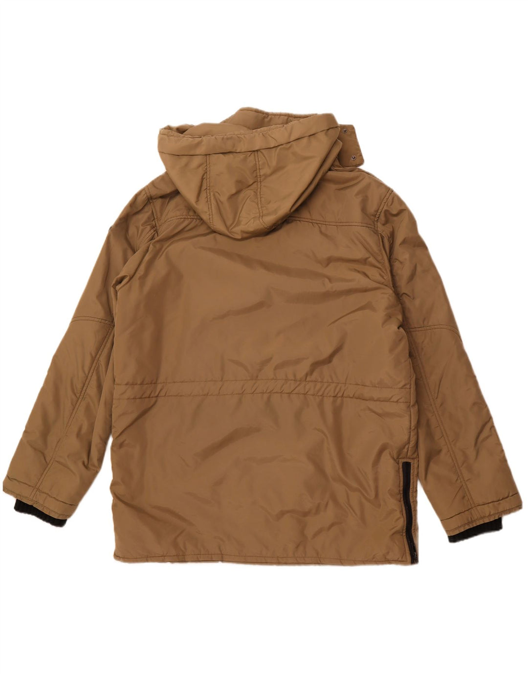 ASTROLABIO Jachetă căptușită cu glugă pentru bărbați UK 42 XL, maro, nailon