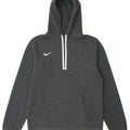 NIKE Mens Hoodie Jumper Medium Grey Cotton