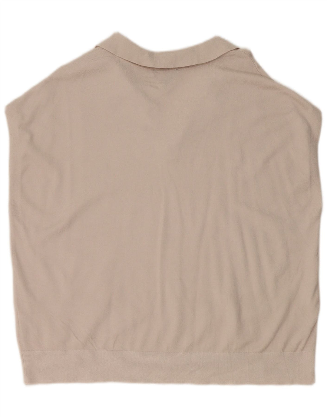 Tricou polo supradimensionat fără mâneci Dkny pentru femei UK 18 XL, raion gri