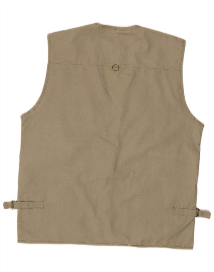 Gilet vintage pentru bărbați, UK 42 XL, poliester bej