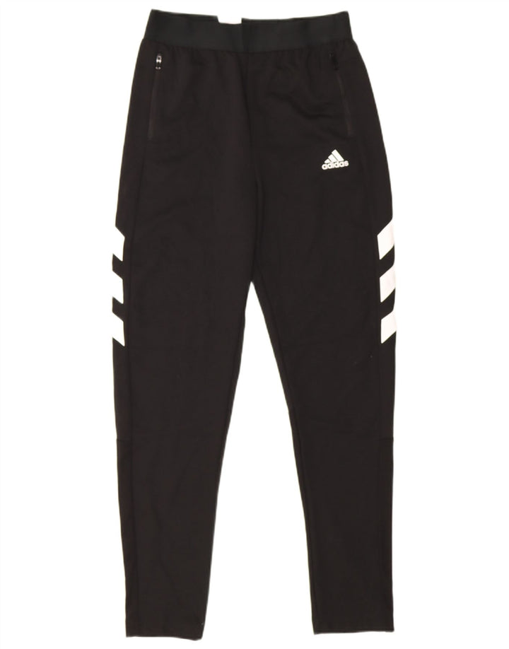 Pantaloni de trening Adidas baieti 13-14 ani poliester negru