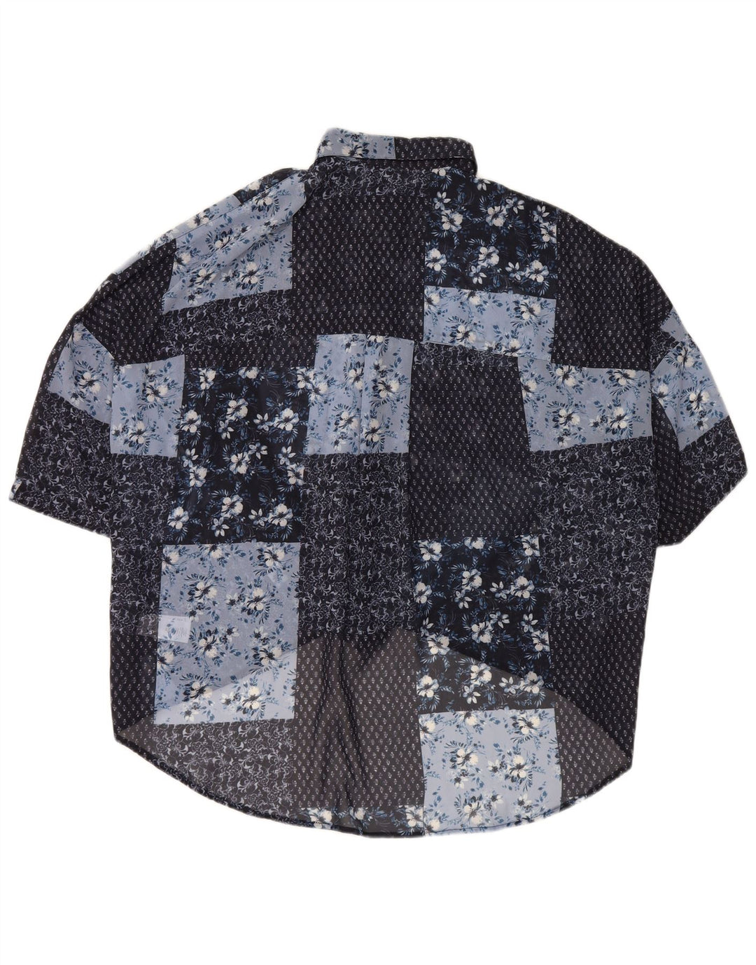 FRENCH CONNECTION Womens Oversized Shirt Blouse UK 16 Large Blue Floral