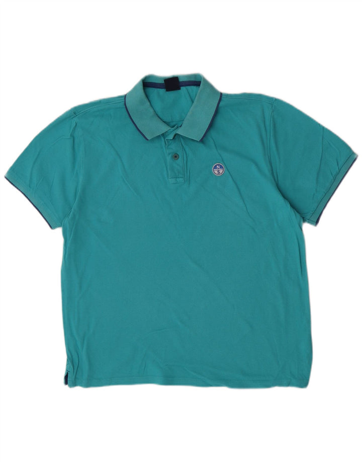 Tricou polo pentru bărbați North Sails, mare, albastru, bumbac