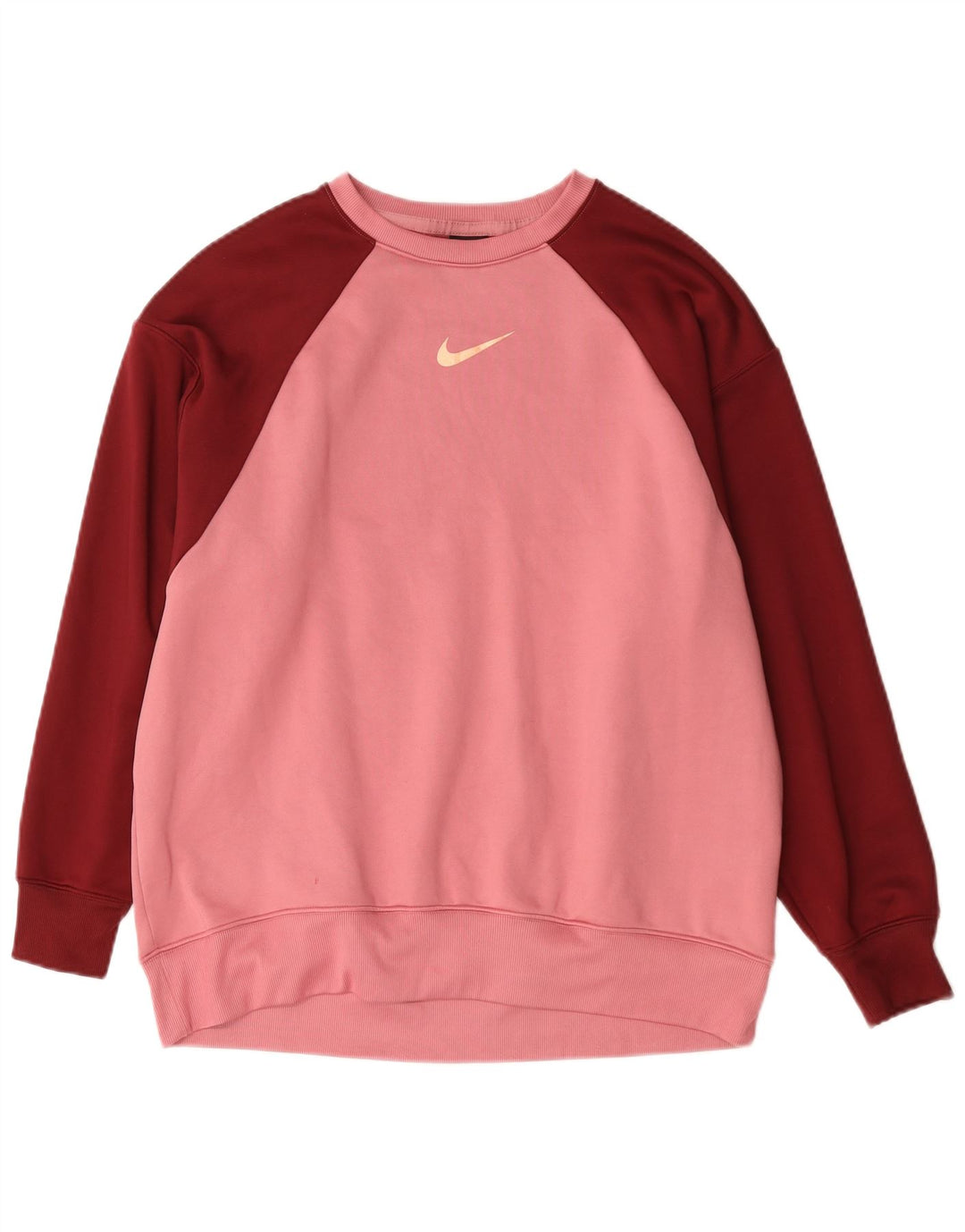 Pulover Nike pentru bărbați, bumbac color block, roz mediu