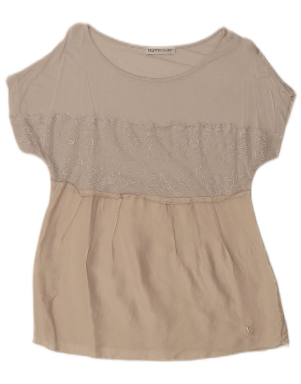 Bluză pentru femei Trussardi UK 14 Large Beige