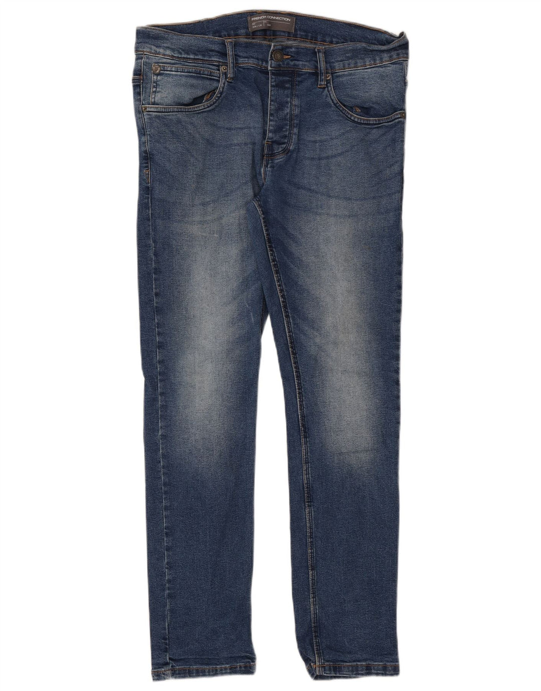 FRENCH CONNECTION Blugi slim pentru bărbați W34 L30 Bumbac albastru