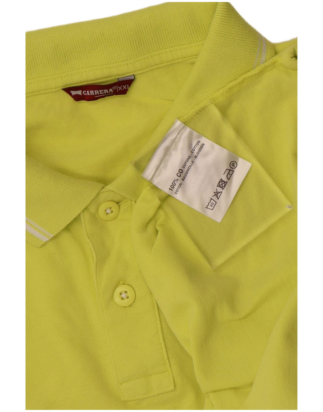 CARRERA tricou polo pentru bărbați 2XL bumbac galben