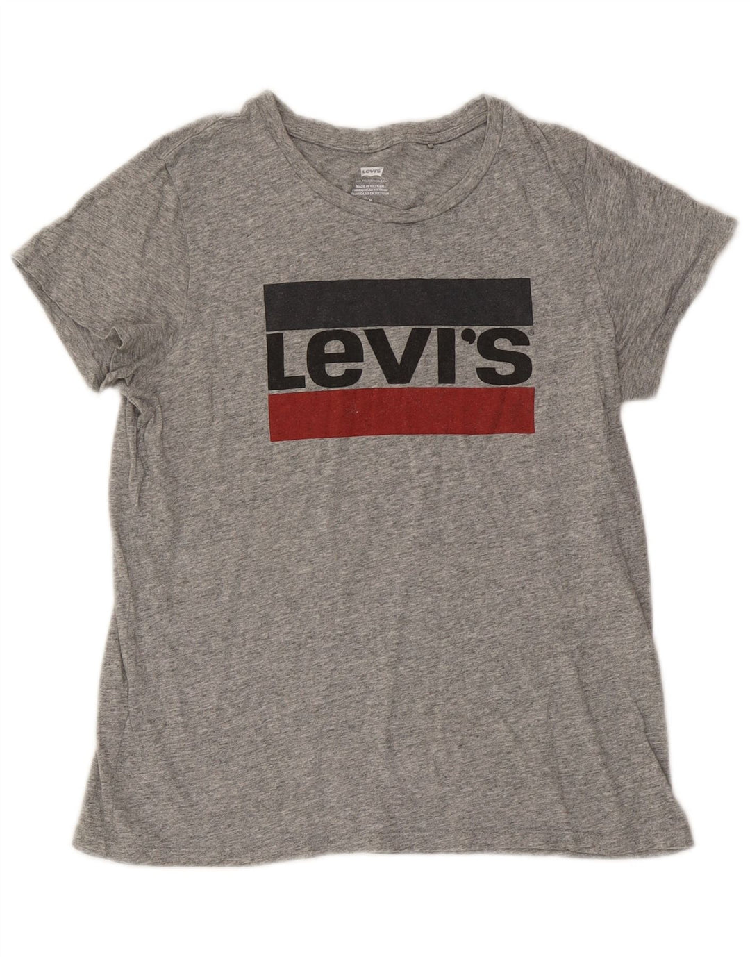 Tricou grafic LEVI'S pentru femei Top UK 14 Medium Gri Pete