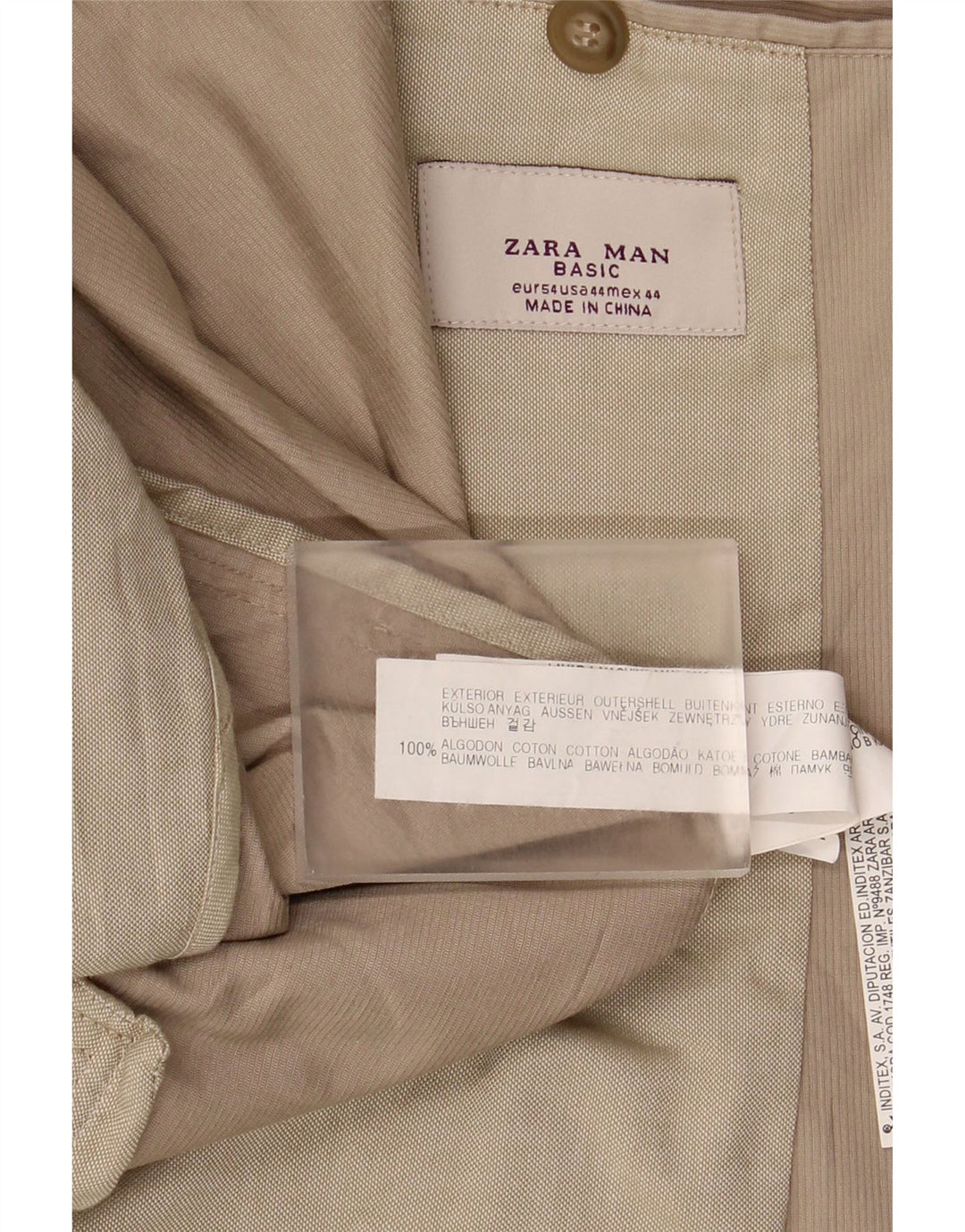 Blazer pentru bărbați ZARA cu 2 nasturi EU 54 XL bumbac bej