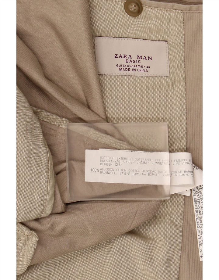 Blazer pentru bărbați ZARA cu 2 nasturi EU 54 XL bumbac bej