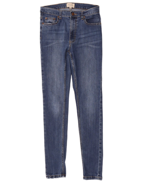 FRENCH CONNECTION Blugi skinny pentru femei UK 10 Mici W28 L29 Bumbac albastru