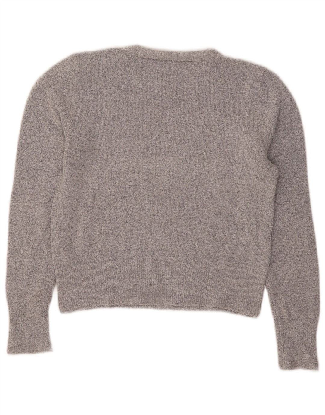 Pulover Oasis pentru femei cu decolteu scurt, pulover UK 12, gri mediu acrilic