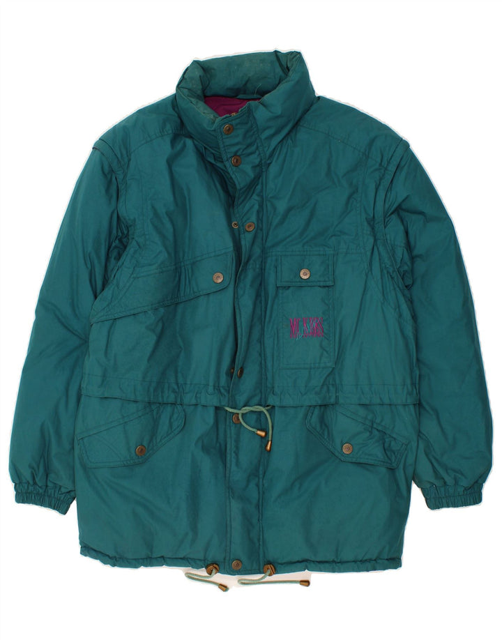 MC KEES Mens Padded Jacket UK 40 Large Green Polyester Vintage Mc Kees and Second-Hand Mc Kees from Messina Hembry 
