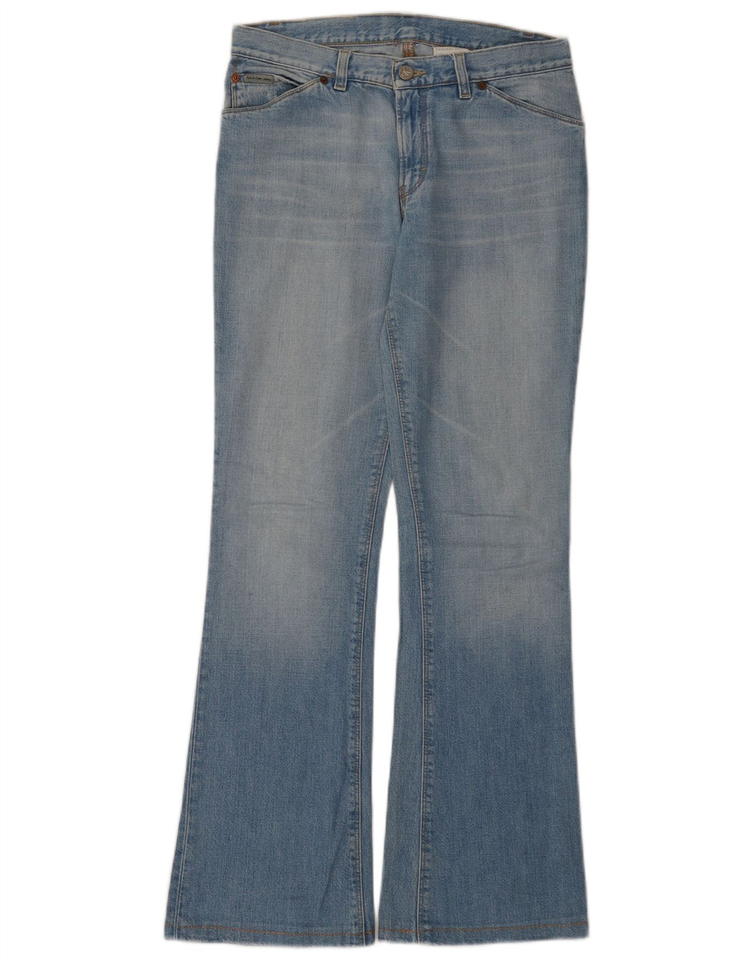 CALVIN KLEIN Blugi Bootcut pentru femei W28 L30 Bumbac albastru