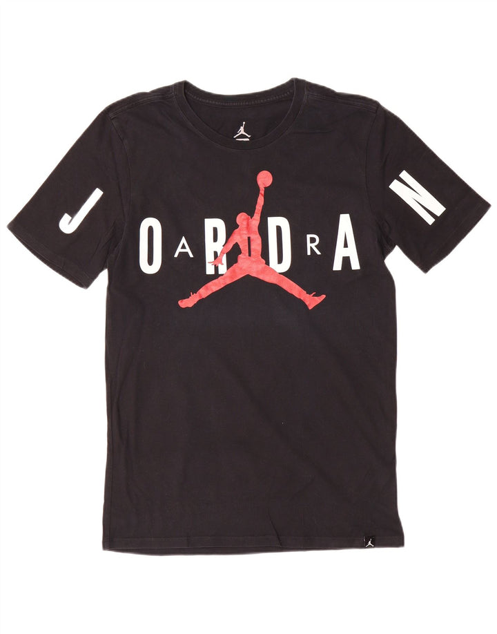 Tricou grafic Jordan pentru bărbați Top mic bumbac negru