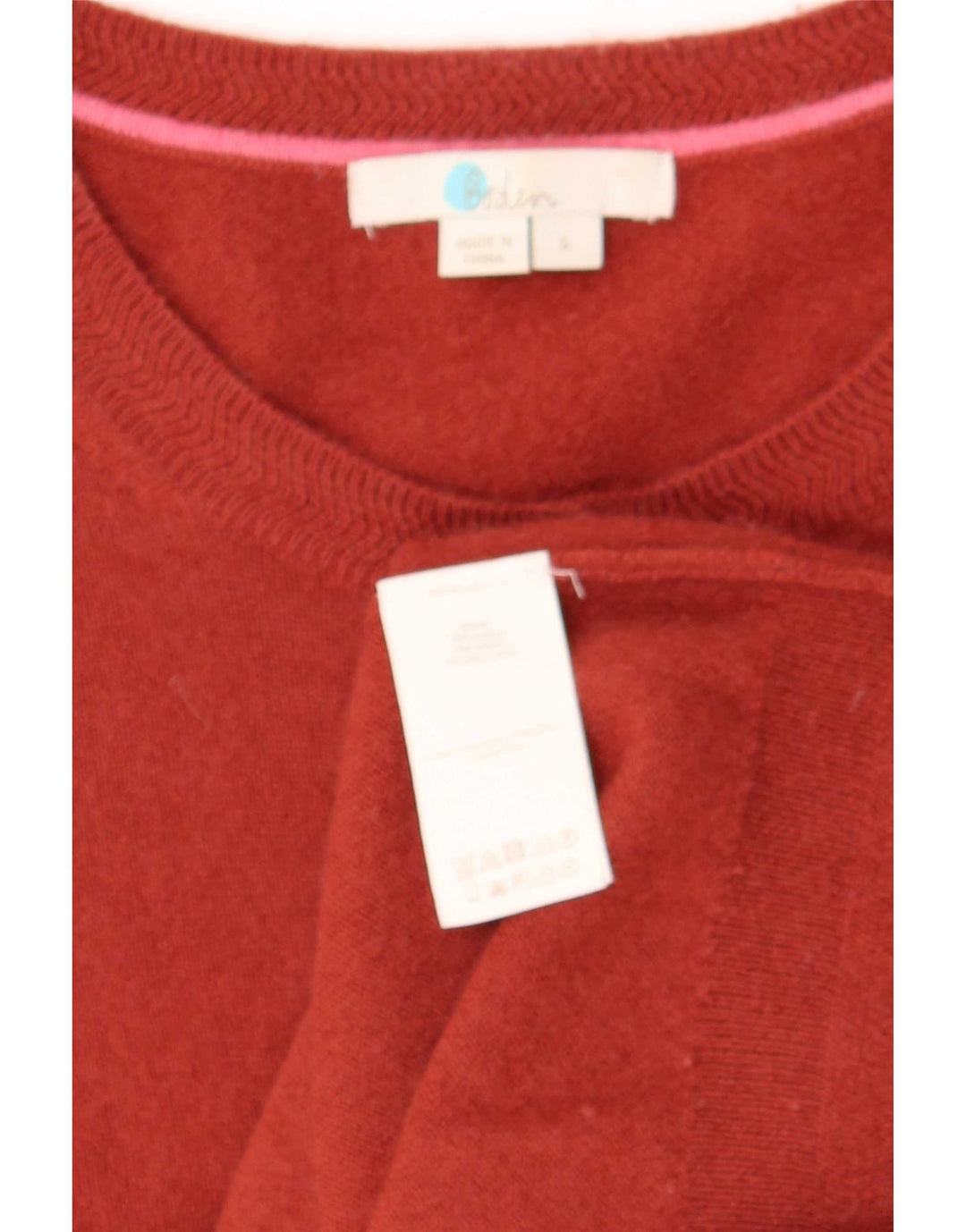 Pulover cardigan Boden pentru femei UK 10 Small Red Cashmere