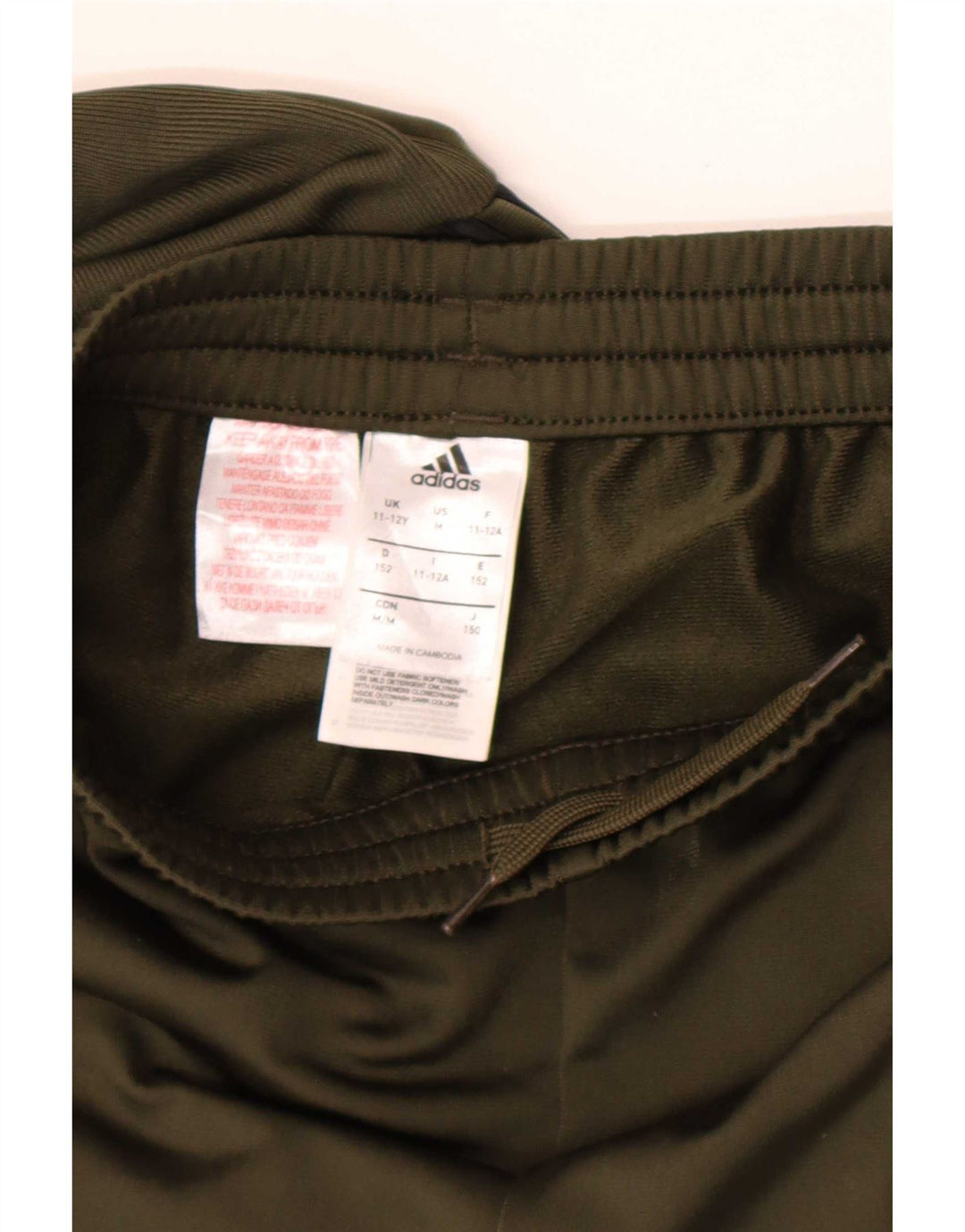 Pantaloni de trening Adidas băieți 11-12 ani Kaki Poliester