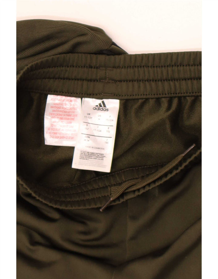 Pantaloni de trening Adidas băieți 11-12 ani Kaki Poliester