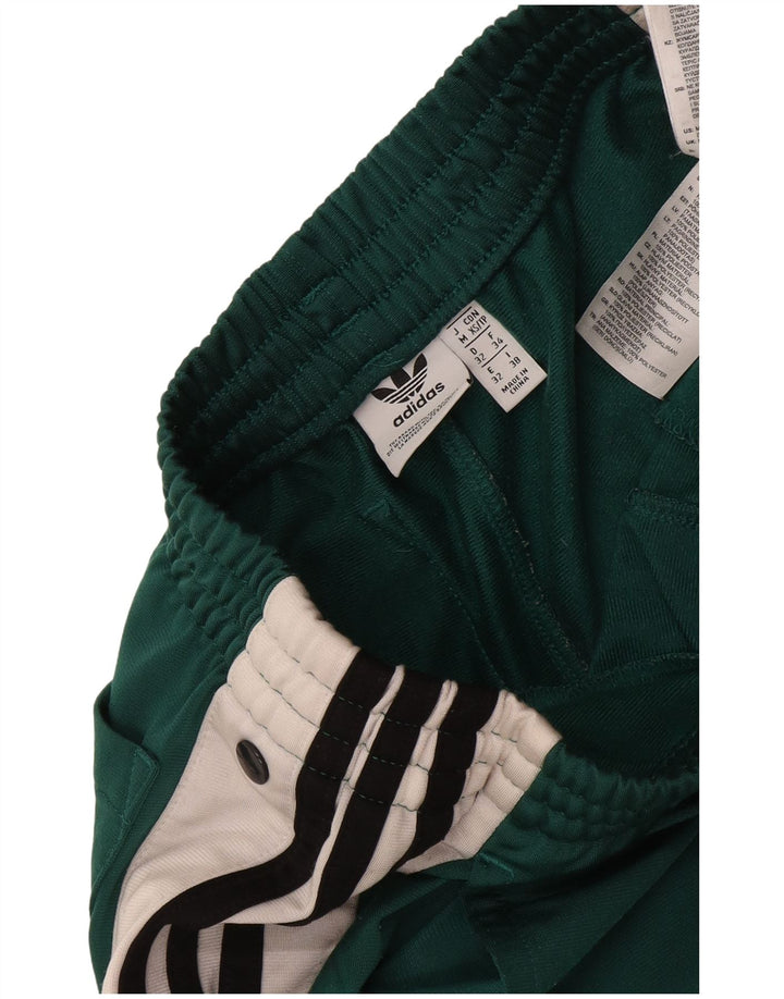 Pantaloni scurți sport grafic Adidas pentru femei, verde mediu, poliester color bloc