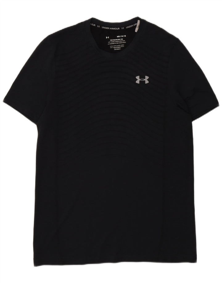 Tricou Under Armour pentru bărbați Heat Gear Top Mediu Gri Poliester cu dungi