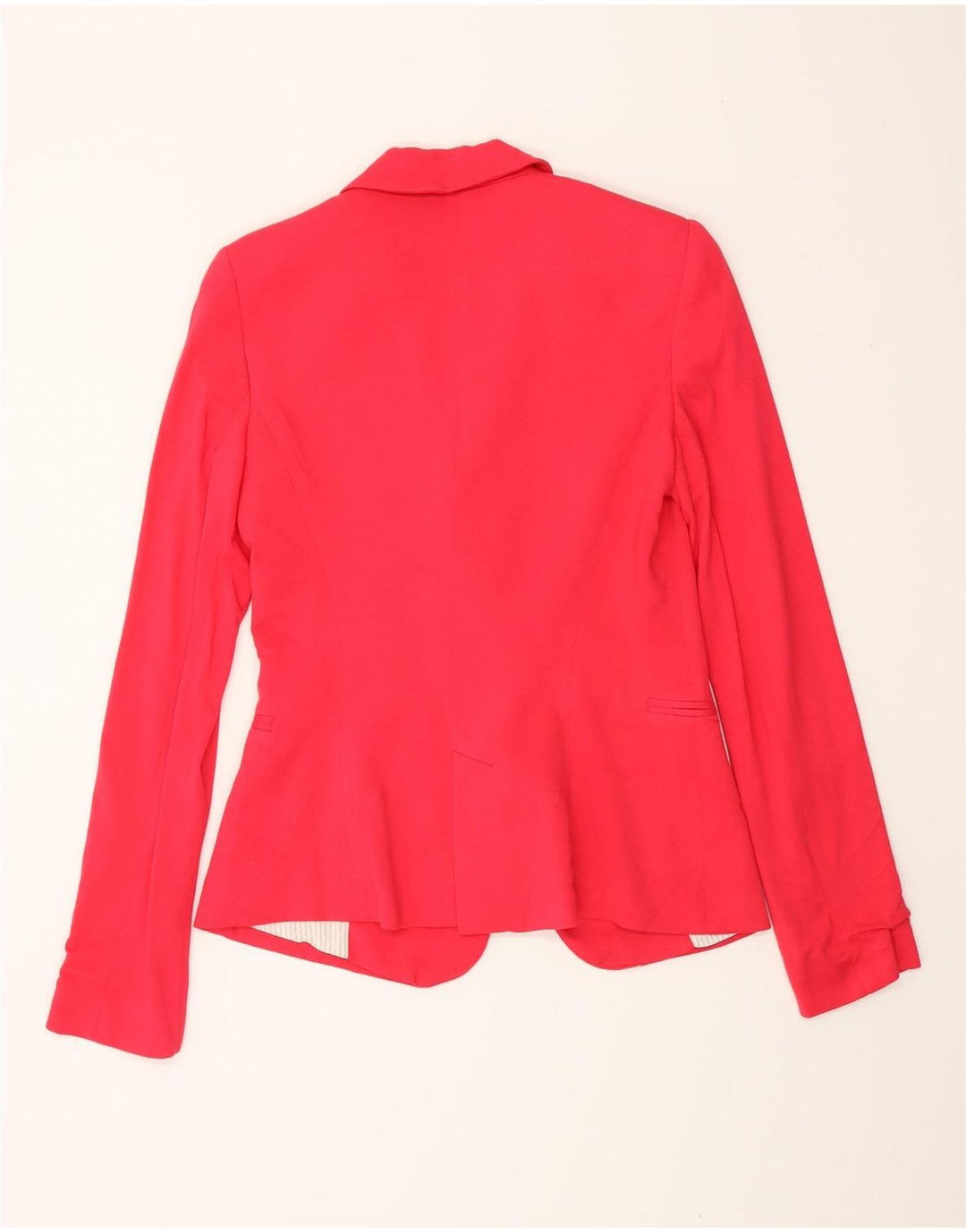 Blazer pentru femei Zara cu 1 nasture, UK 10, mic, roz, viscoză