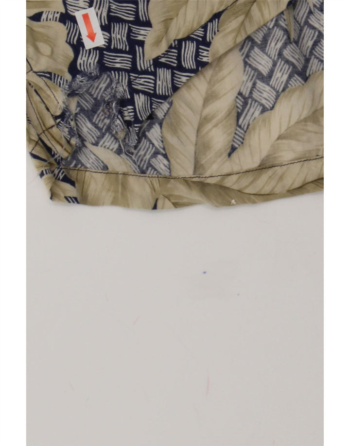 NAUTICA Mens Abstract Pattern Short Sleeve Shirt Medium Beige Hawaiian Vintage Nautica and Second-Hand Nautica from Messina Hembry 