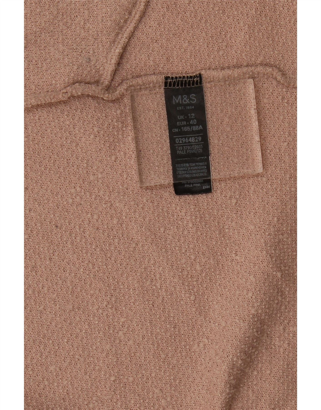 Pulover cardigan deschis pentru femei Marks & Spencer UK 12 Roz mediu