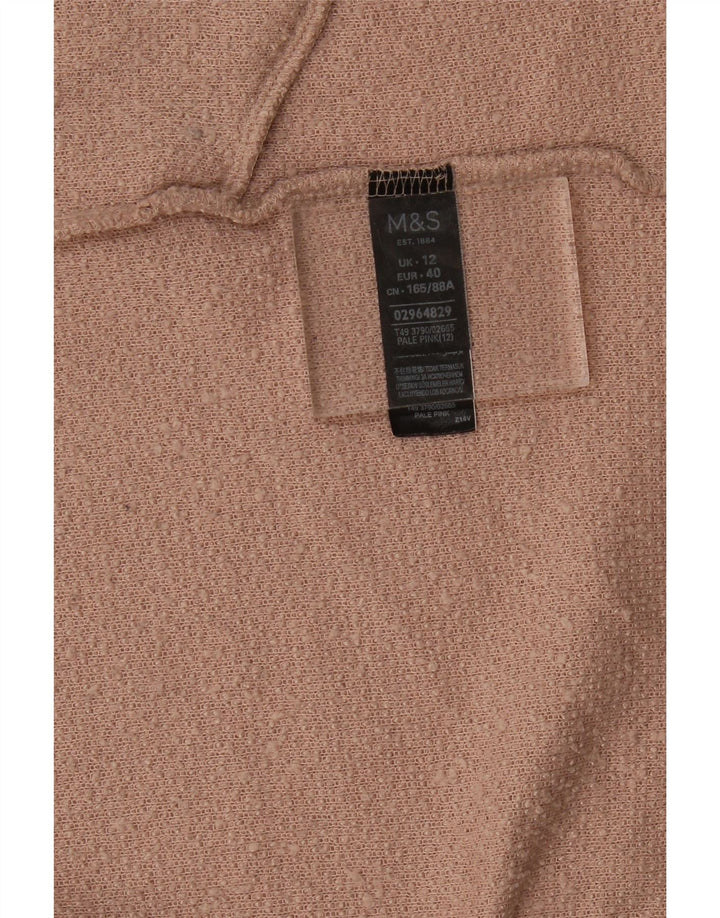 Pulover cardigan deschis pentru femei Marks & Spencer UK 12 Roz mediu