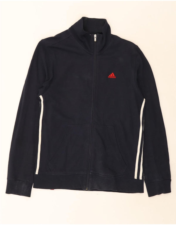 Jachetă de trening pentru bărbați Adidas UK 36/38 Bumbac, albastru bleumarin mic