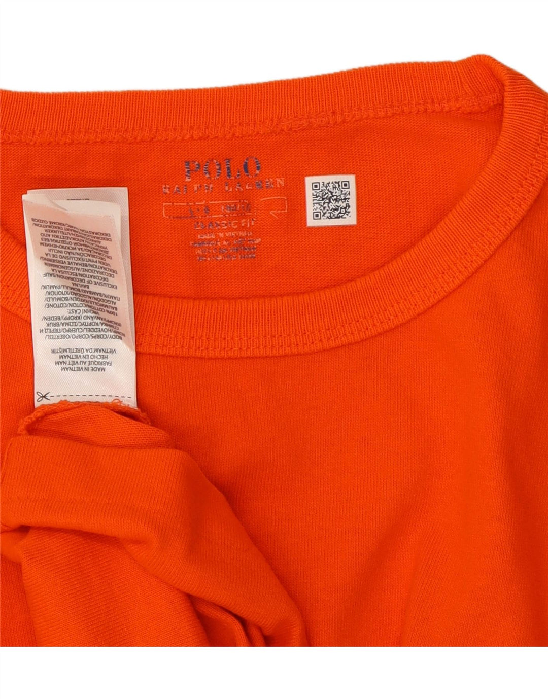 POLO RALPH LAUREN Tricou cu croiala clasică pentru bărbați Top mare bumbac portocaliu