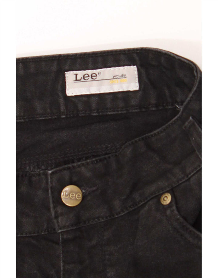 Blugi drepti pentru femei Lee W30 L32 bumbac negru