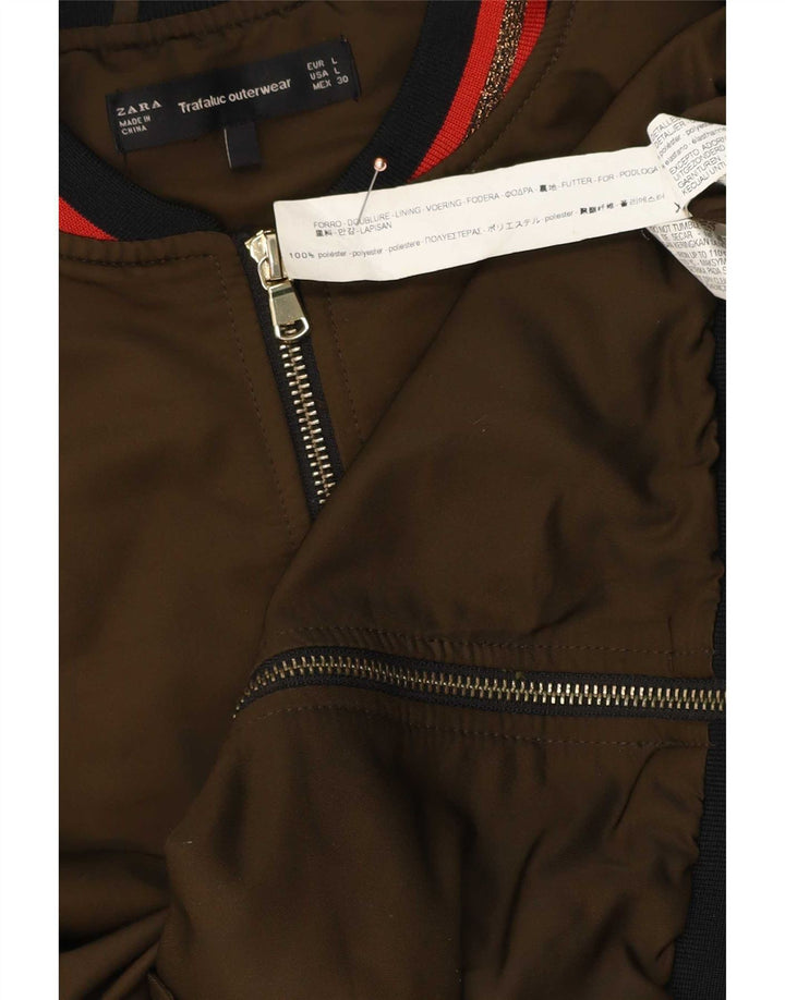 Bomber pentru femei Zara Marea Britanie 40 Poliester kaki mare