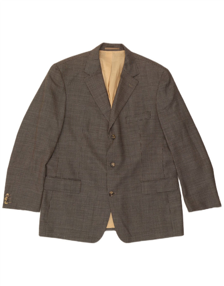 Blazer pentru bărbați Hugo Boss, cu 3 nasturi, UK 42 XL, gri Check