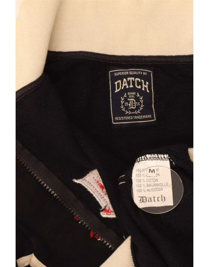 Jachetă de top pentru trening grafic pentru bărbați Datch, bumbac color bloc negru mediu
