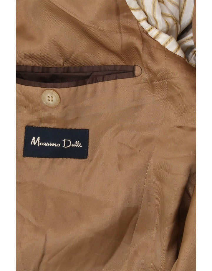Massimo Dutti Jachetă pentru bărbați cu 3 nasturi EU 56 XL Bej