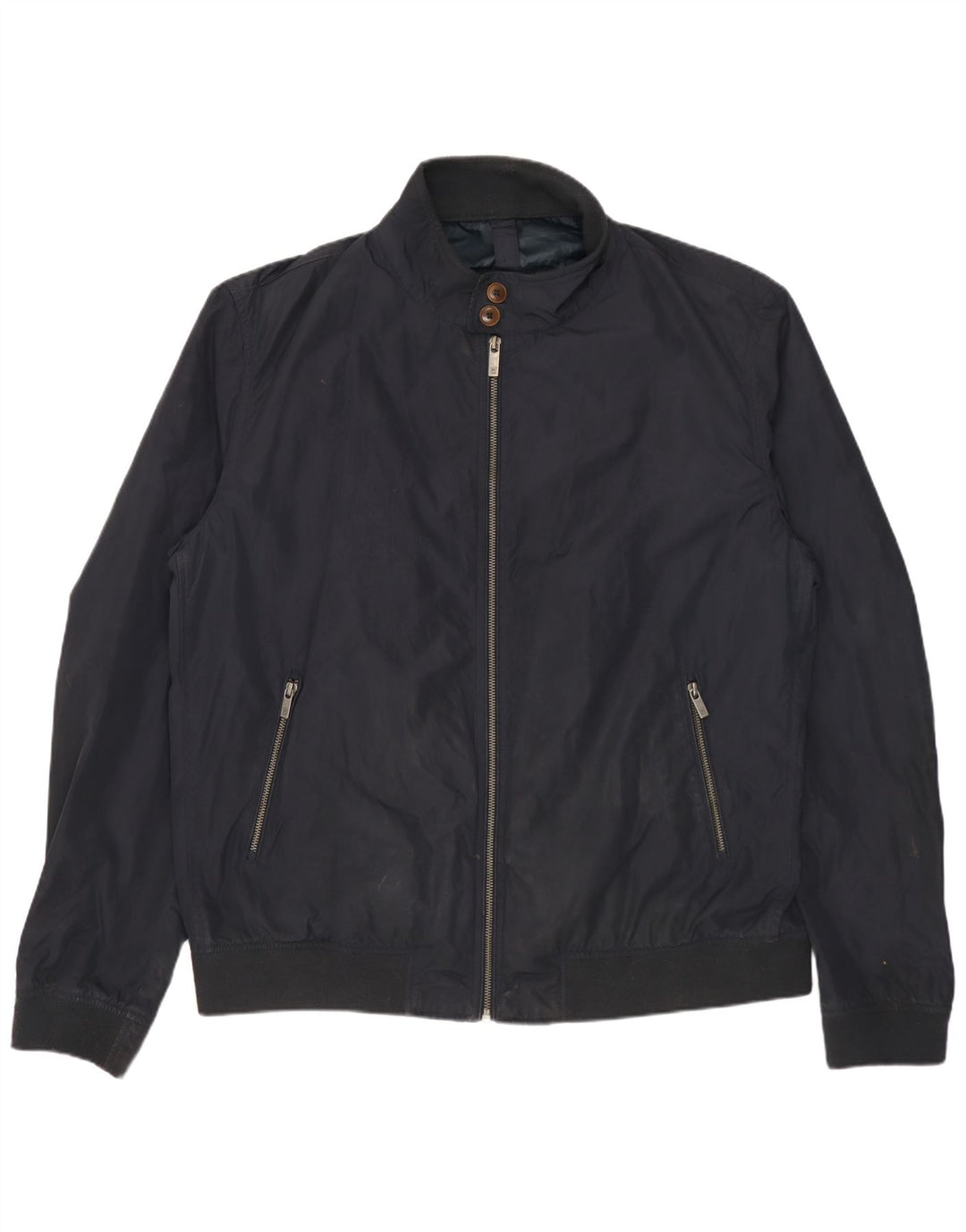 Massimo Dutti Bomber Jacket pentru bărbați UK 44 2XL Bleumarin Poliester