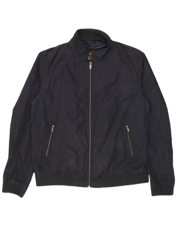 Massimo Dutti Bomber Jacket pentru bărbați UK 44 2XL Bleumarin Poliester