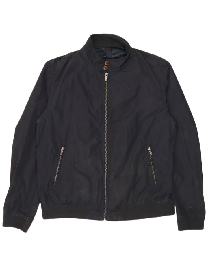 Massimo Dutti Bomber Jacket pentru bărbați UK 44 2XL Bleumarin Poliester