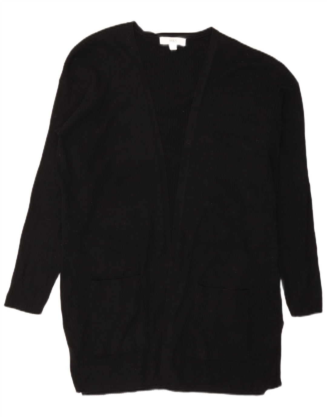 Pulover cardigan deschis pentru femei Marks & Spencer UK 16 mare negru