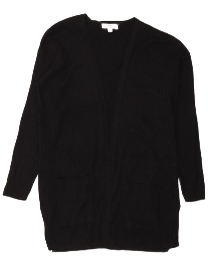 Pulover cardigan deschis pentru femei Marks & Spencer UK 16 mare negru