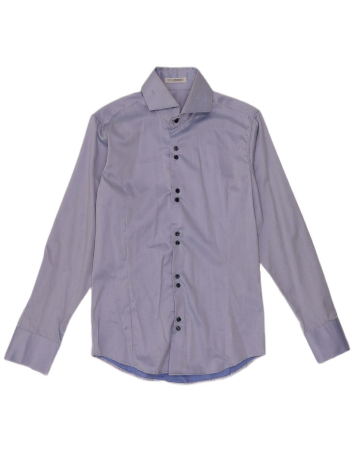 Cămașă pentru bărbați Naracamicie XS Blue Cotton Classic
