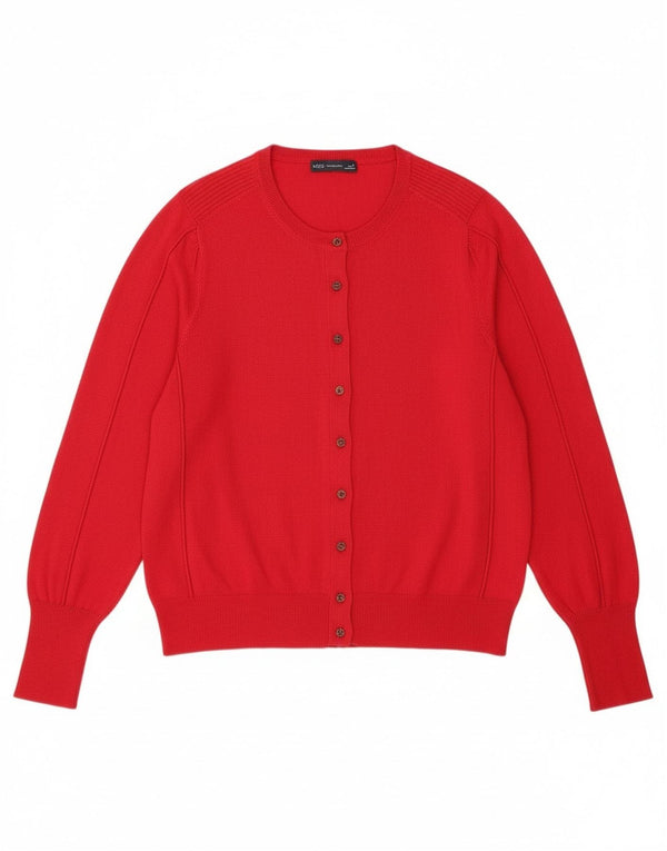 Marks & Spencer Pulover Crop Cardigan pentru femei UK 16 Viscoză mare roșie