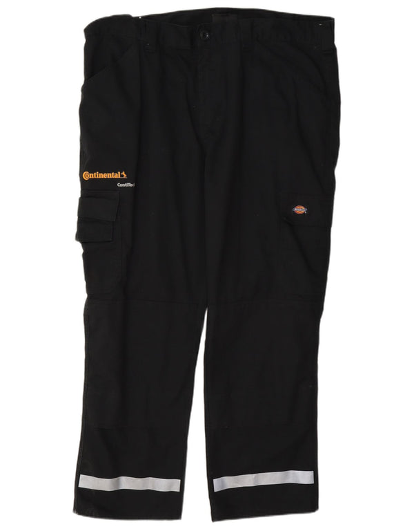Pantaloni cargo dritti pentru bărbați Dickies L40 L28 Poliester negru color bloc