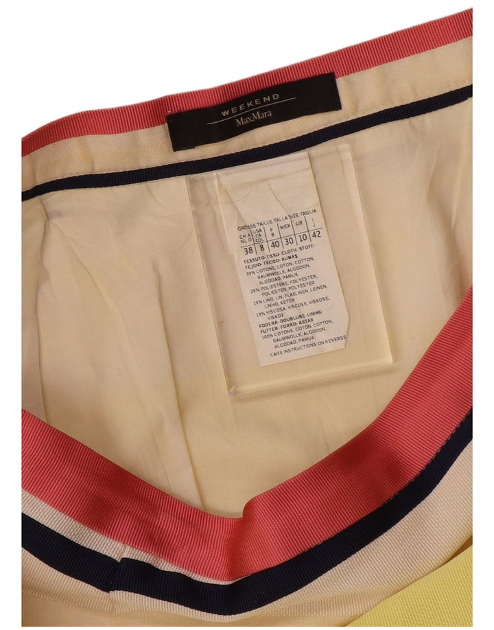 Fusta creion de weekend pentru femei MAX MARA UK 10 Small W28 Multicolor