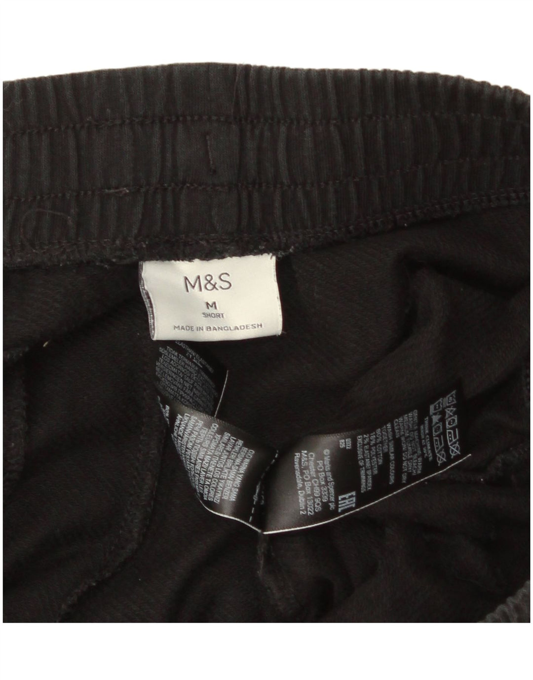 Pantaloni de trening pentru bărbați Marks & Spencer, bumbac mediu negru