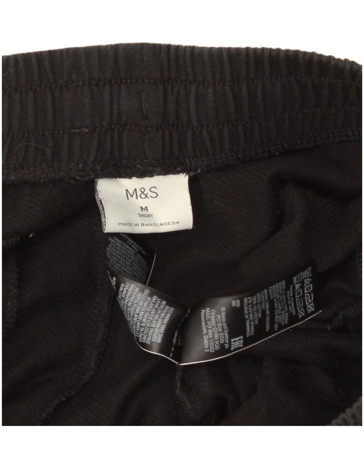 Pantaloni de trening pentru bărbați Marks & Spencer, bumbac mediu negru