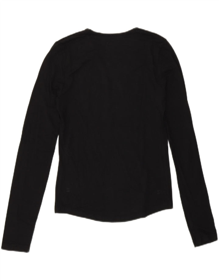 Top grafic pentru femei Guess By Marciano cu mânecă lungă Mărimea 3 XS negru